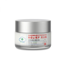 Load image into Gallery viewer, Maximum Relief Rub + 10% EMU Oil (4oz/120ml, 500mg Isolate CBD)