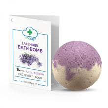 Load image into Gallery viewer, Lavender CBD Bath Bomb – 35mg Full Spectrum CBD Oil