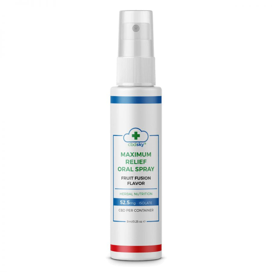 Maximum Relief CBD Oral Spray 8ml – 52.5mg CBD Isolate