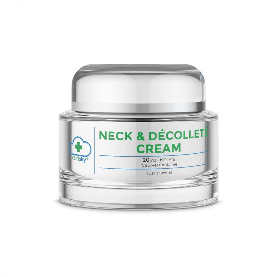 Neck & Décolleté Anti-Aging CBD Cream 1oz/30ml – 20mg CBD Isolate
