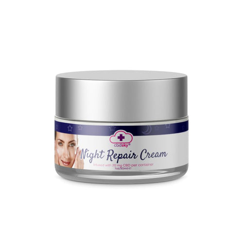 CBD skin care night repair cream