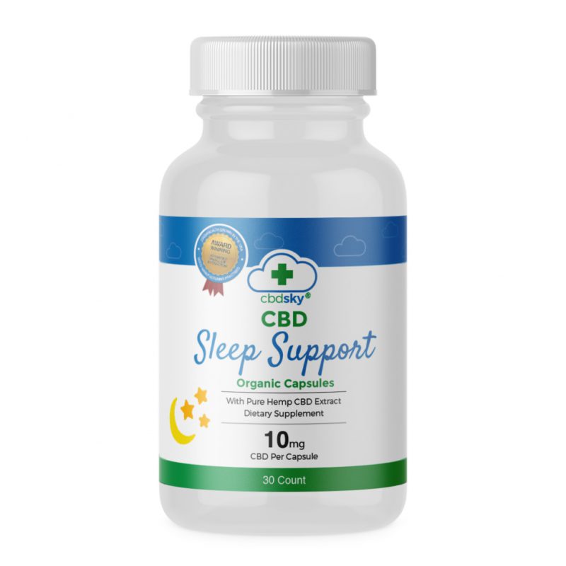 Sleep support organic CBD capsules